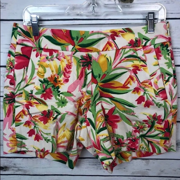 J. Crew Pants - ✨ NWT J. Crew floral green pink print shorts 2